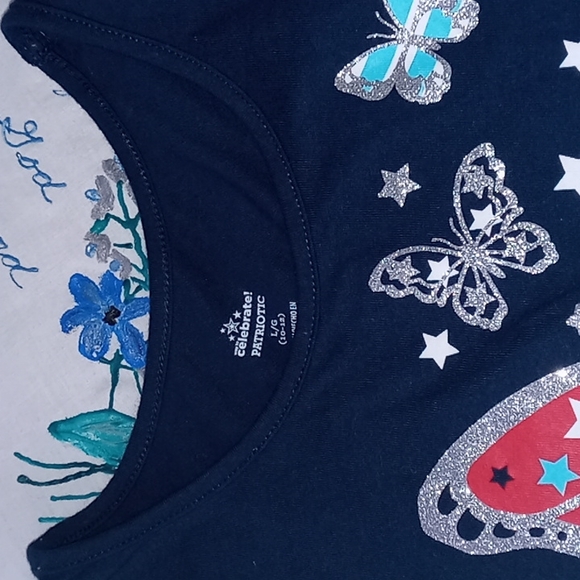 Bundle of 4, CUTE, Assorted Big Girl's, Tops, Size 10/12 LG. - Picture 11 of 16